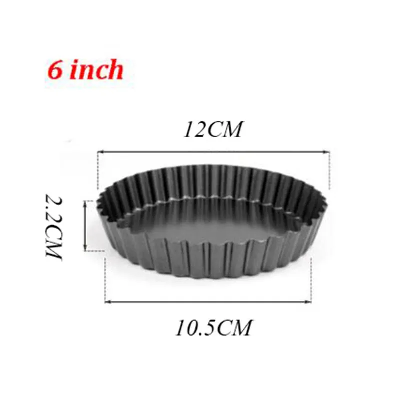 3/4/5 Inch Round Live Bottom Cake Mold Baking Molds Breadfruit Pie Baking Pan Non-Stick Kitchen Tools Accessories Tray 1PCS