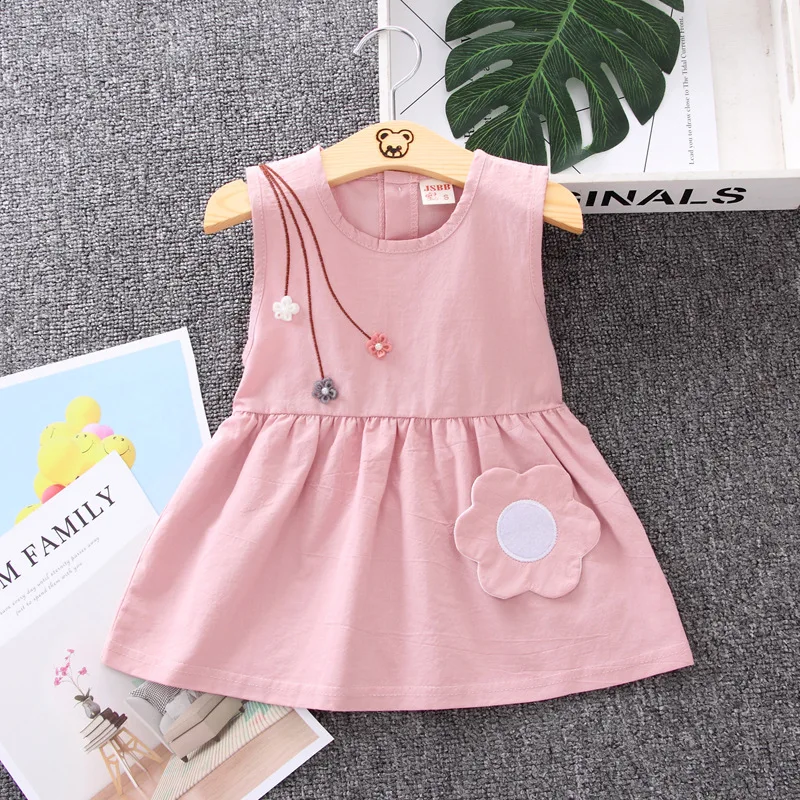 New Summer Baby Fashion Clothes Children Girls Cute Lace Dress Kids Plaid Costume Infant Casual Clothing Toddler Cotton Dress