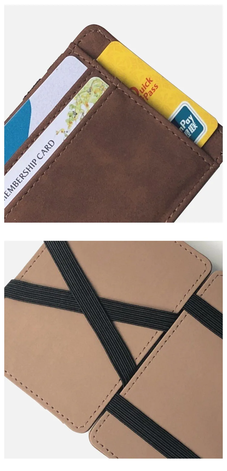 Leren portemonnee Maverick Brown RFID - anti skimming