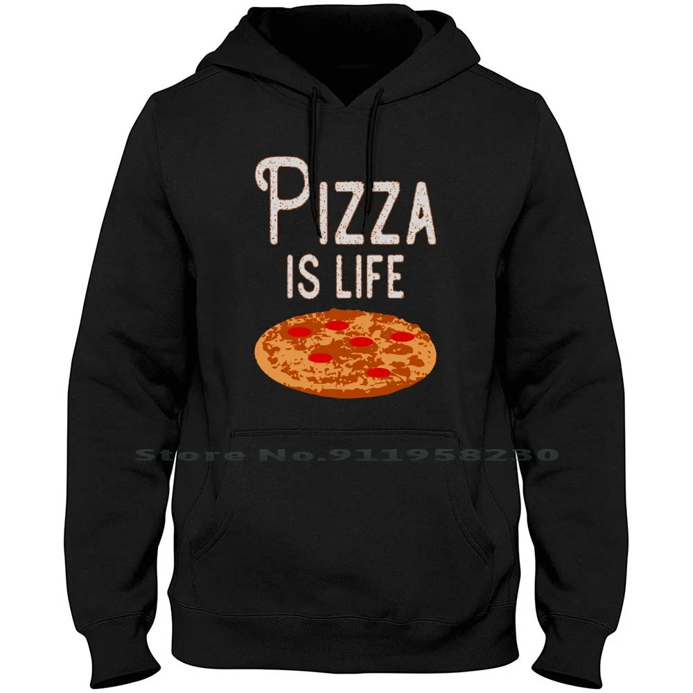 

Pizza Is Life Men Women Hoodie Sweater 6XL Big Size Cotton Merry Christmas Merry Xmas Fashion Models Pizza Geek Day Pi Geek