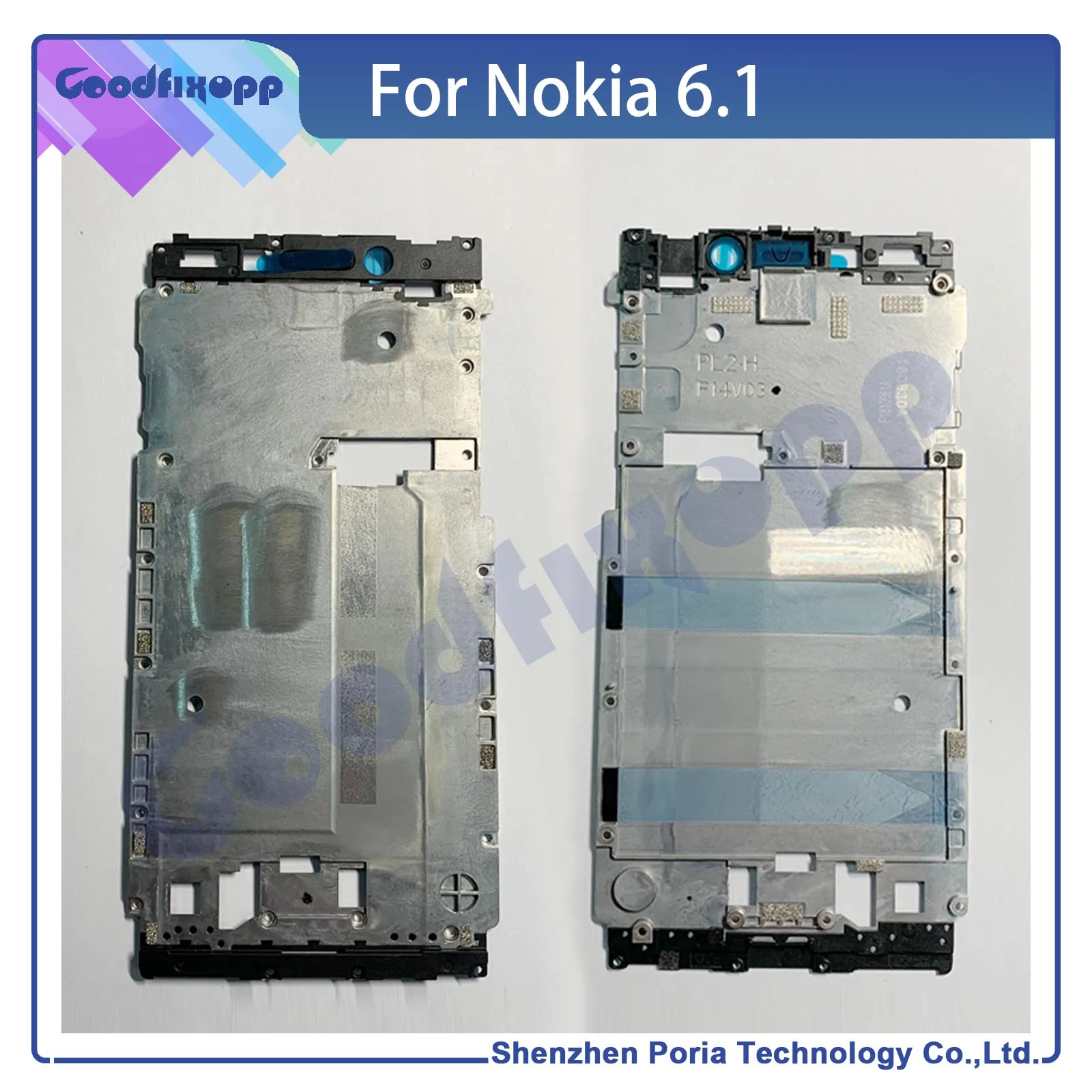 For Nokia 6.1 TA-1043 TA-1045 TA-1050 TA-1054 TA-1068 Media Case Front Frame ,Middle Bezel Frame ,LCD Screen Support Front Frame