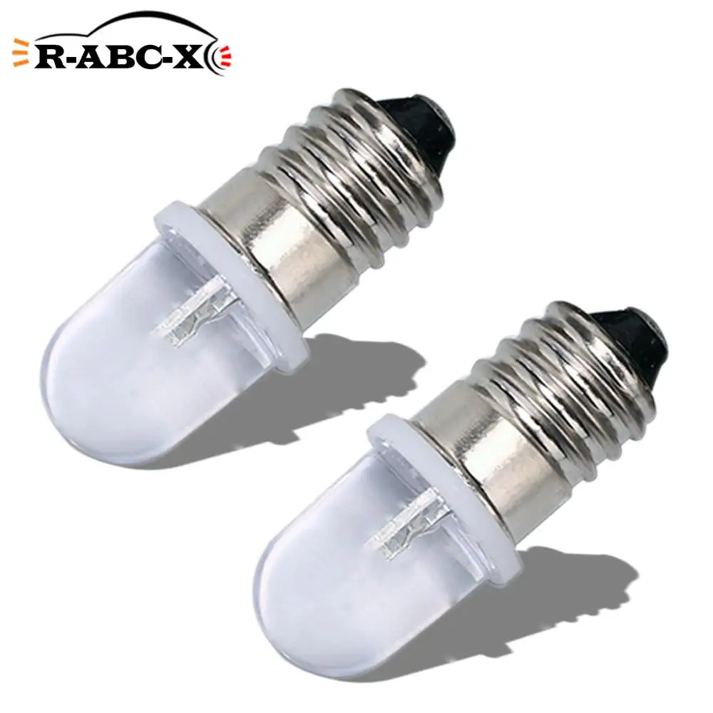 RUIANDSION 2X E10 F5 Screw Base Led Bulb AC 220V 230V 6000K 4300K Warm White Instrument Machine Tool Indicator Illumination 1W