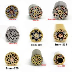 8mm Mosaic Pin Rivets for Knife Handle Screw Decorate 21 Kinds Design Exquisite Style Length 9cm