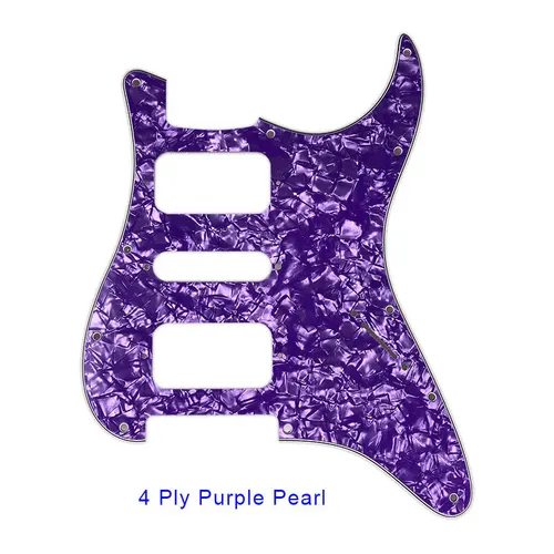 Imagen 2 del producto Para EE. UU. \ Mexico Fd Strat 11 agujeros para tornillos HSH dos Humbuckers de lujo golpeador de guitarra Single St sin orificio de Control placa para rascar