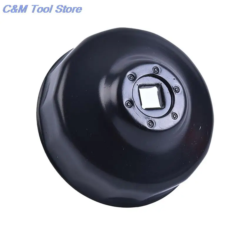 New Black Steel 76mm 14 Flutes Car Oil Filter Cap Type Wrench with 3/8\