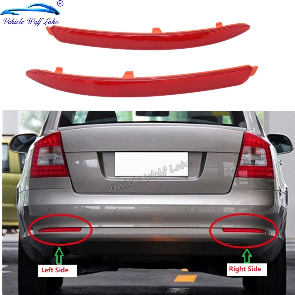 

Rear Bumper Reflectors Lights For Skoda Octavia A5 A6 2009 2010 2011 2012 2013 2014 Warning Lamps Stop Lamps Brake Lights