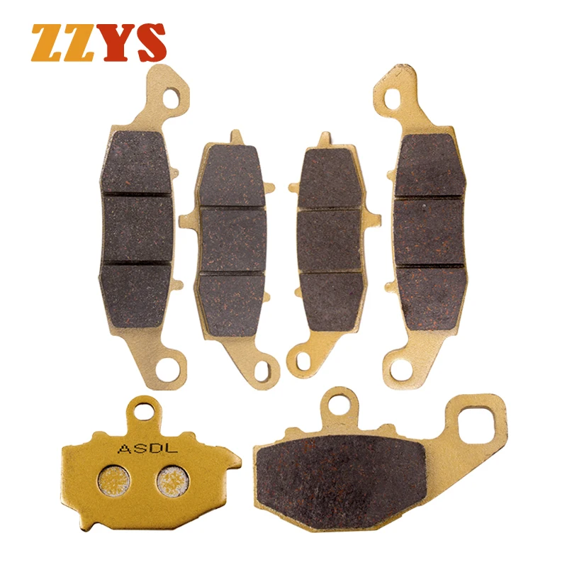 For Kawasaki ZRX 400 400 ER6f ER6n EX 650 KLE 650 Versys 650 Z 750 ZR750 GPZ 1100 Motorcycle Front and Rear Brake Disc Pads Set