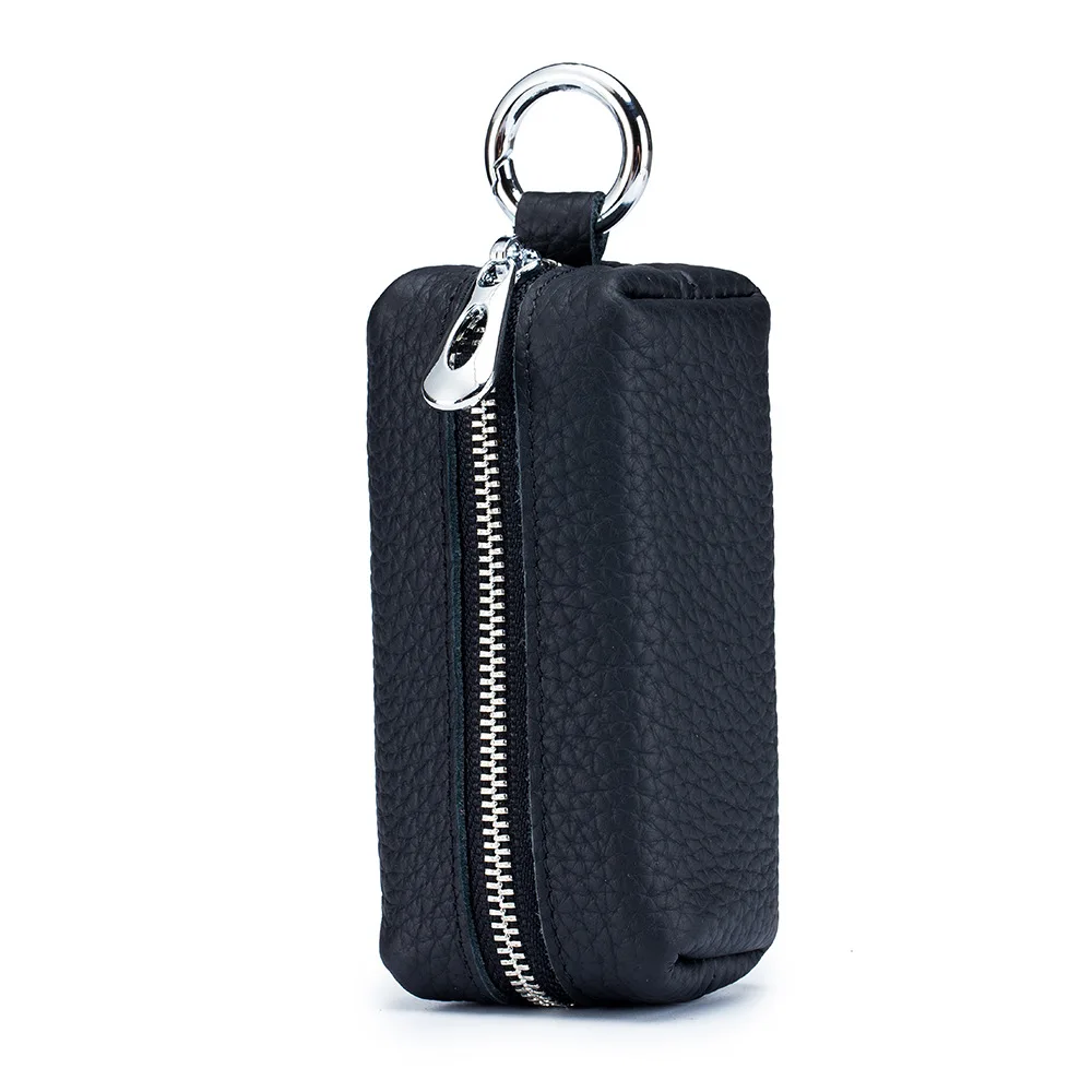 Women Key Keeper Cover for Genuine Leather Car Key Wallets Men Keys Holder Housekeeper Leather Key Organizer Zipper Coin Purse