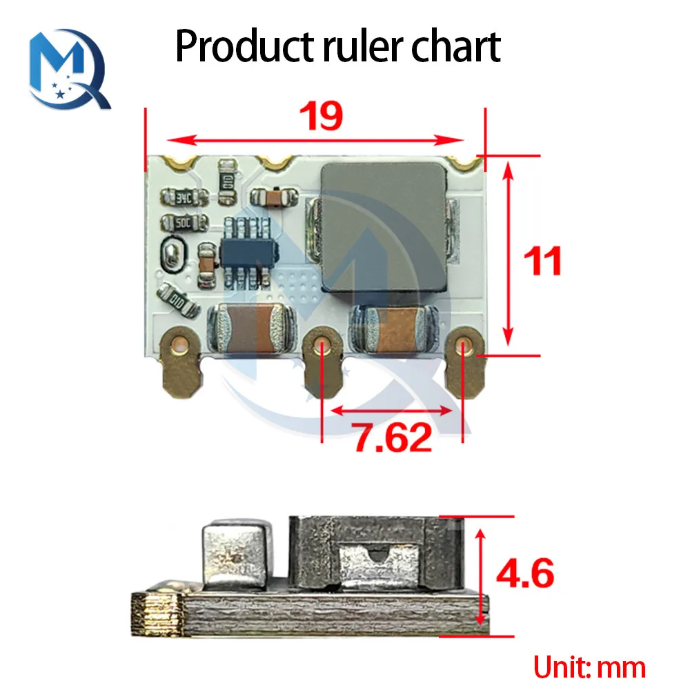 Mini dc-dc obniżanie mocy moduł zasilający 4.5-16V do 3.3V/5V 4A regulowane napięcie przetwornica pokładzie