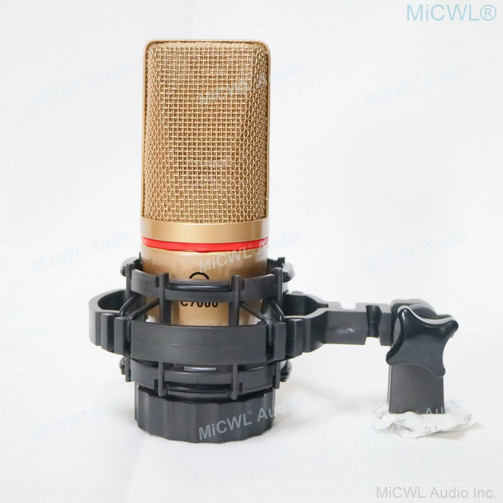 ميكروفون مكثف كبير للحجاب الحاجز C7000 48 فولت XLR للمرحلة استوديو تسجيل مباشر مع صدمة جبل الطيران