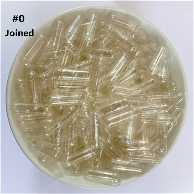 100/200/500/1000pcs Capsule Sample Standard Size 0# #1#2#3#4Empty Edible Starch Capsule Shell Seperated Joined Capsules Shell