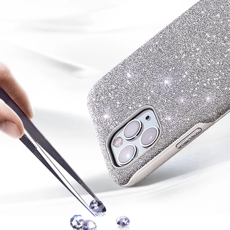 blingbling glitter Diamond Shining luxury Shockproof Back Case Cover For iPhone 13 Pro Max 16 Pro MAX 14 15 funda girl