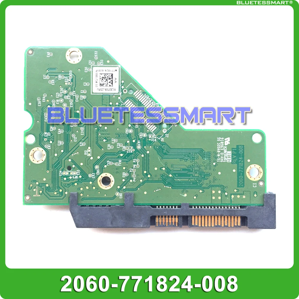 HDD PCB logic board 2060-771824-008 REV A/P1 for WD 3.5 SATA hard drive WD10EZRX repair data recovery