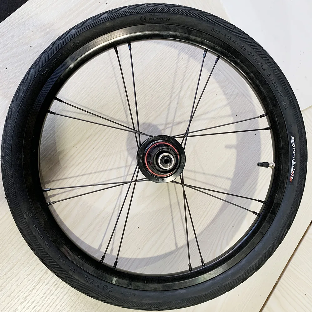 CST Bicycle 16 Inch 1 3/8 349 Tire for Brompton Fnhon Gust 3SIXTY PIKE Folding Bike Tyre 349  Wheelset