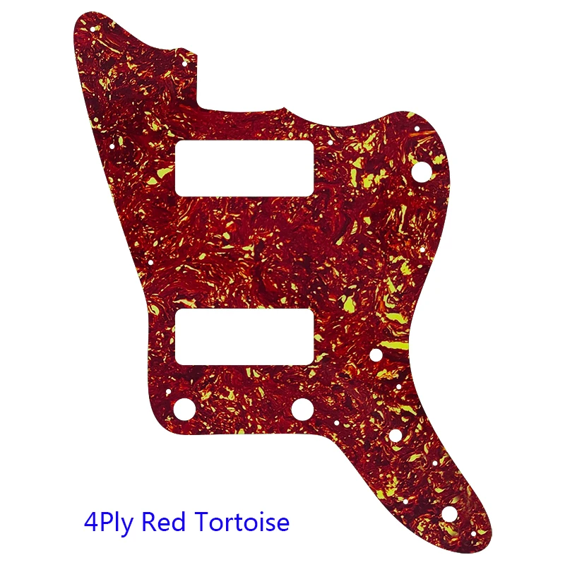 Pleroo Guitar Parts - For Japan No Upper Controls Jazzmaster Style Guitar Pickguard With P90 Pickups Scratch Plate Replacement