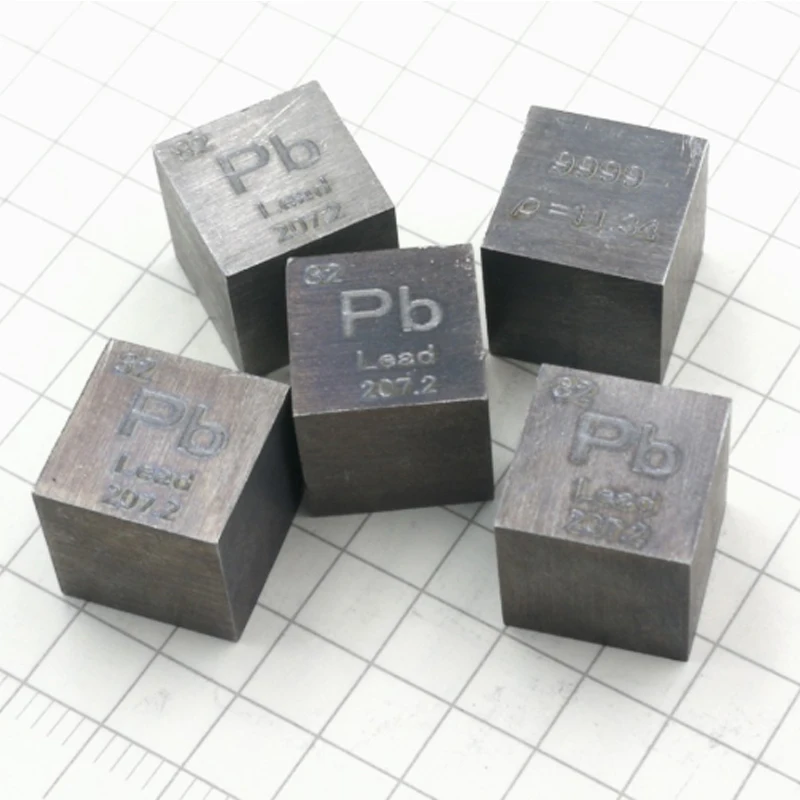 1 Buah Kubus Tabel Periodik Pb Logam Blok Anjlok Kemurnian Tinggi 11.30G Koleksi Tampilan Hobi Kubus Anjlok 10*10*10Mm
