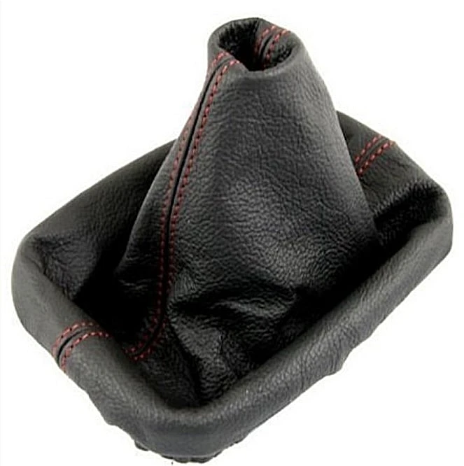 To Suit each Vehicle Red Black Stitched Gear Gaiter Universal