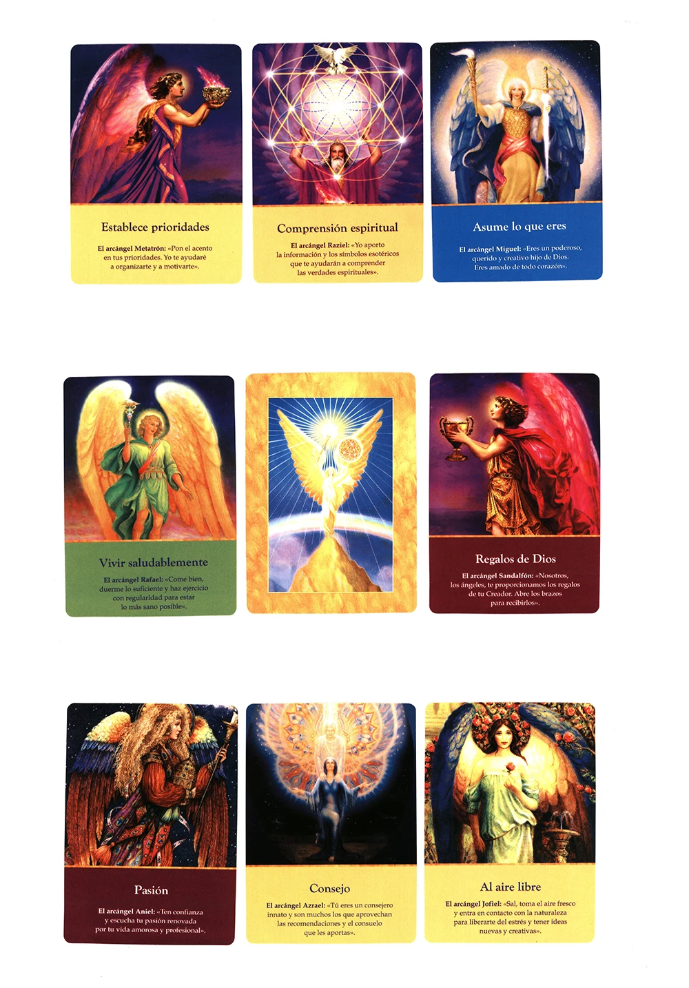 Spanish Version Best Selling Oracle Cards Tarot Cards New Deck Archangel Oracle Cards for Beginners Oracle Cards