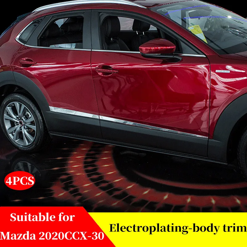 

FOR Mazda CX-30 CX30 Body Trim Anti-Collision Strip Bright Strip Stainless Steel Trim Strip Door Side Strip Anti-Scratch Strip