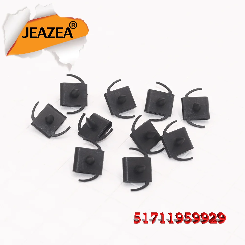 JEAZEA 10Pcs Side Skirt Clips 51711959929  Fit for BMW E34 M5 E30 E34 Accessories Automotive Clips