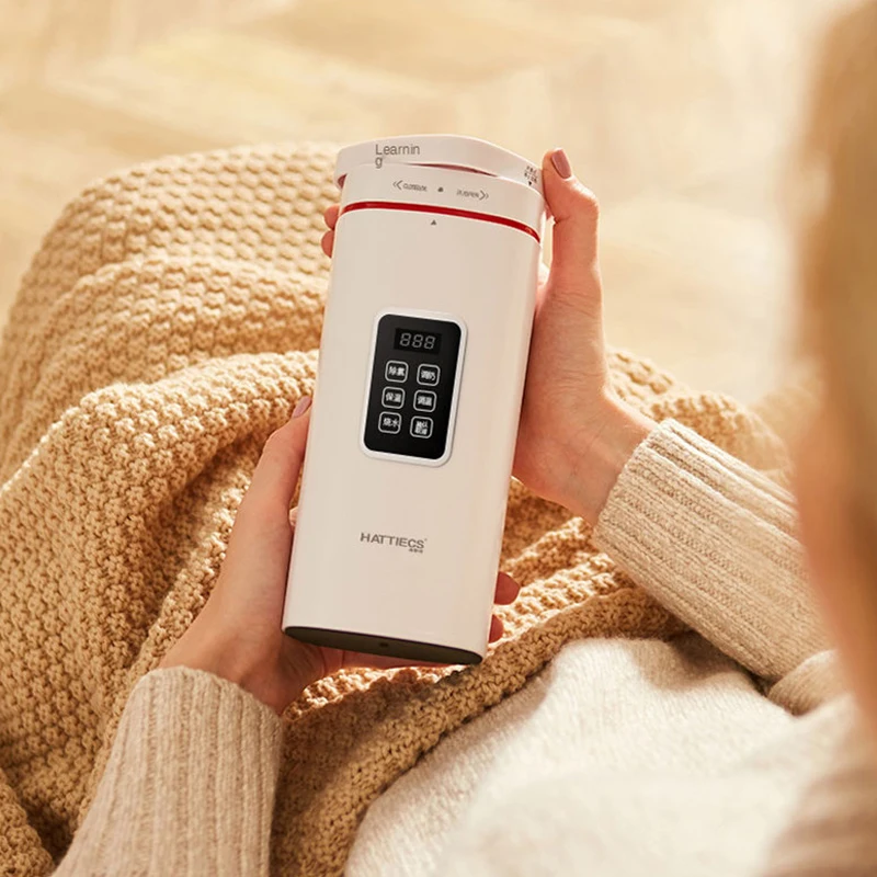 ถ้วยเครื่องทำน้ำอุ่นอเนกประสงค์ทำจากสเตนเลสขนาด220V ขนาด500มล. สำหรับการเดินทางสำหรับสำนักงานบ้าน