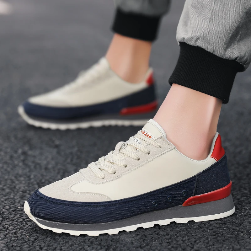 

New Spring and Autumn Men's Casual Shoes Flat Bottom Light Men's Sports Shoes Comfortable Canvas Shoes Zapatillas Blancas