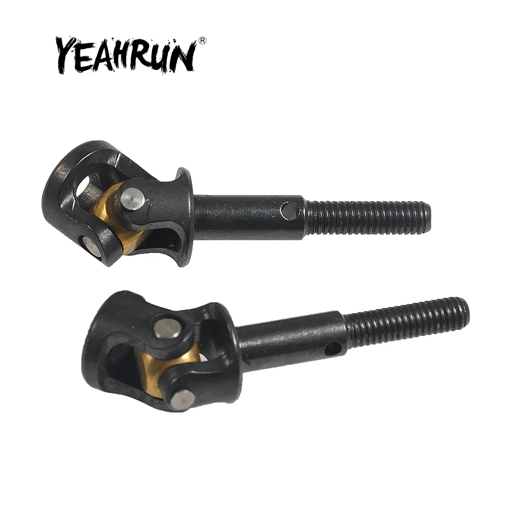 YEAHRUN 2Pcs alberi di trasmissione in acciaio CVD per D90 II 1/10 RC Crawler Car Axle Upgrade Parts