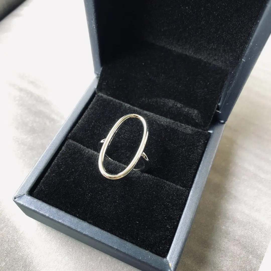 Simple Circle O Open Adjustable Size Rings For Women Wedding Engagement Party Gifts