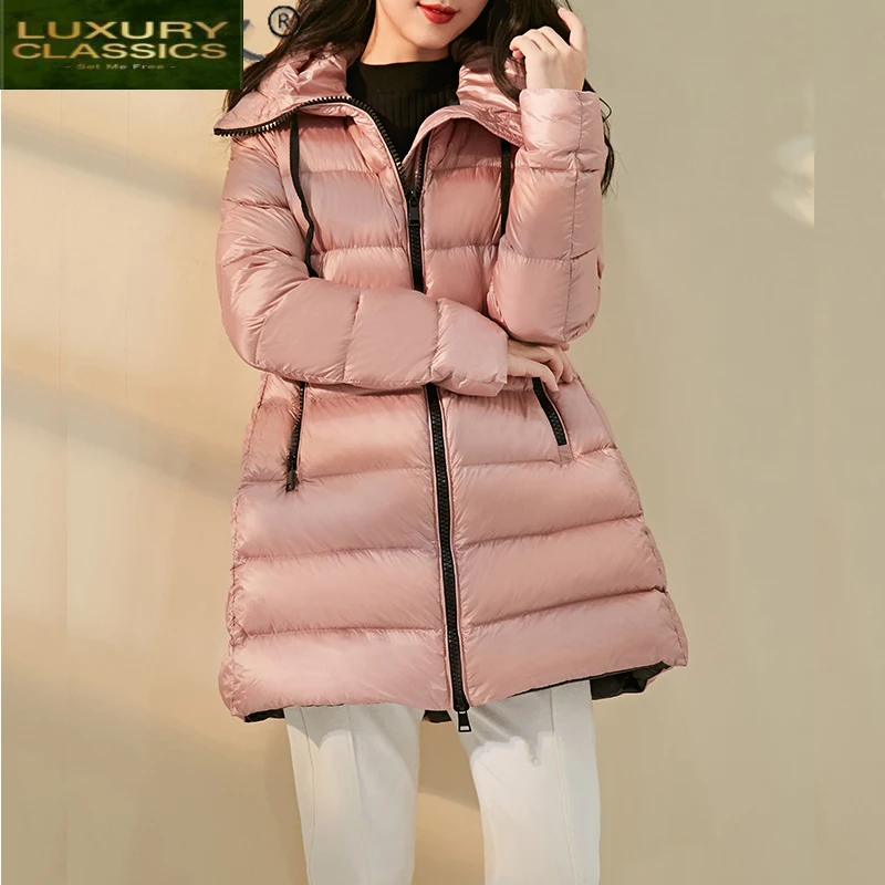 

New Brand Women's Winter Down Jacket Woman Parkas 2021 Korean Thick Warm White Duck Down Coat Female Jakets Coats Hiver