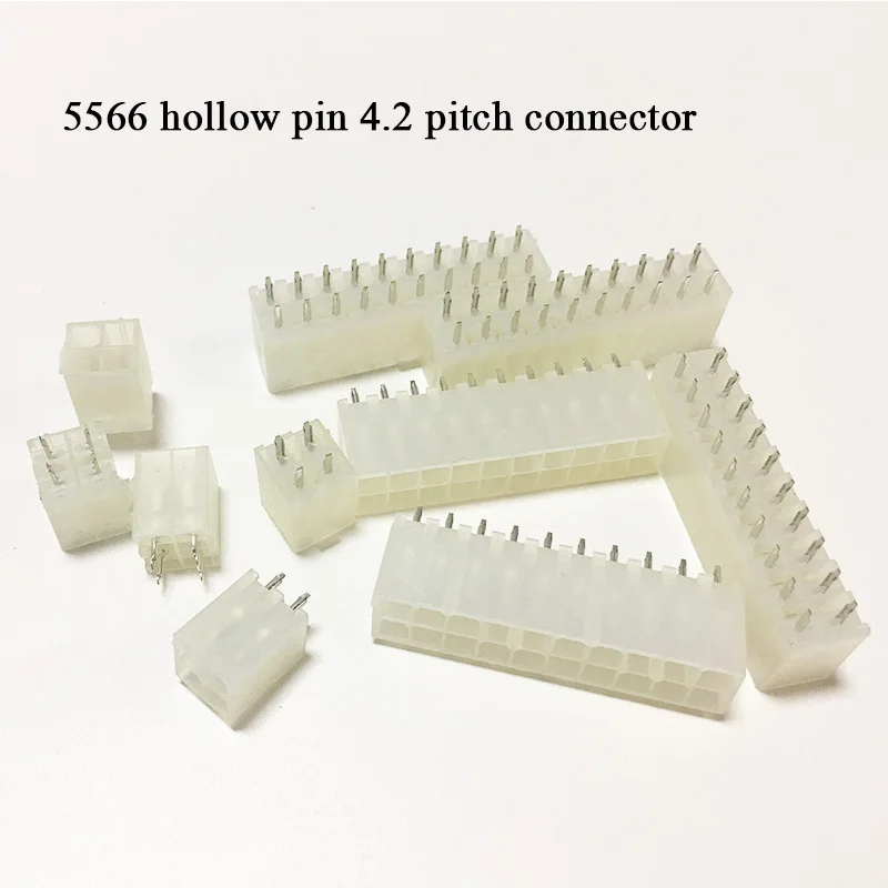 

5566 hollow pin connector ATX 4.2mm pitch connector 2*2P/2*10P