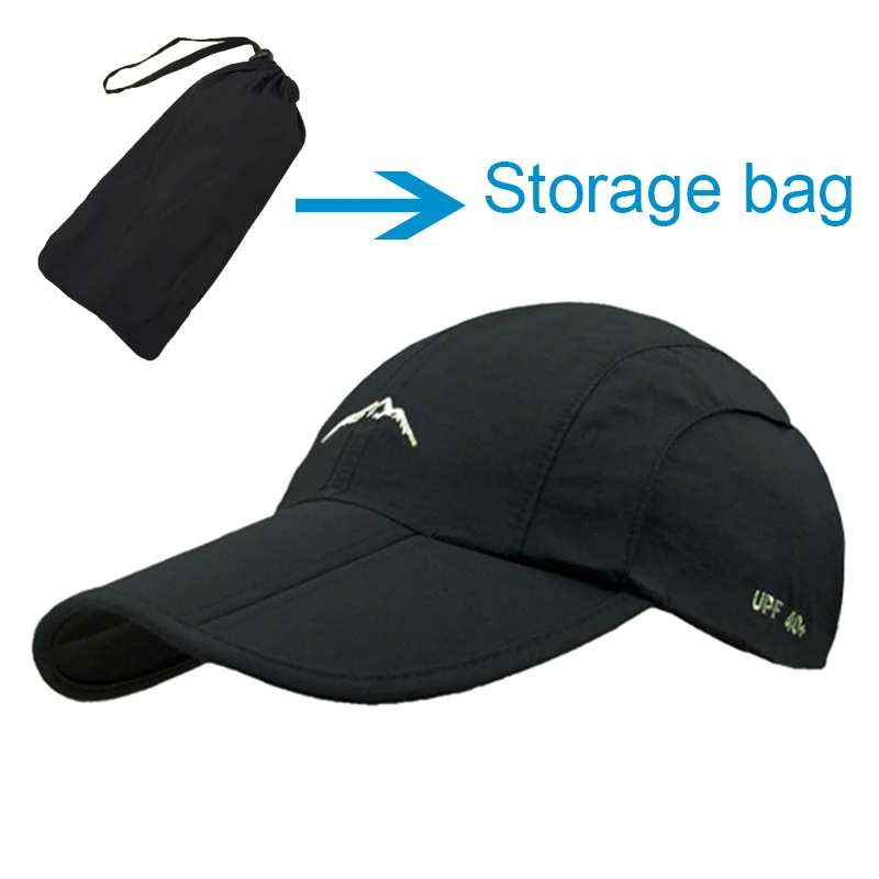 Unisex impermeável Baseball Cap, secagem rápida, respirável, dobrável, ciclismo, proteção solar, esporte ao ar livre, primavera, verão