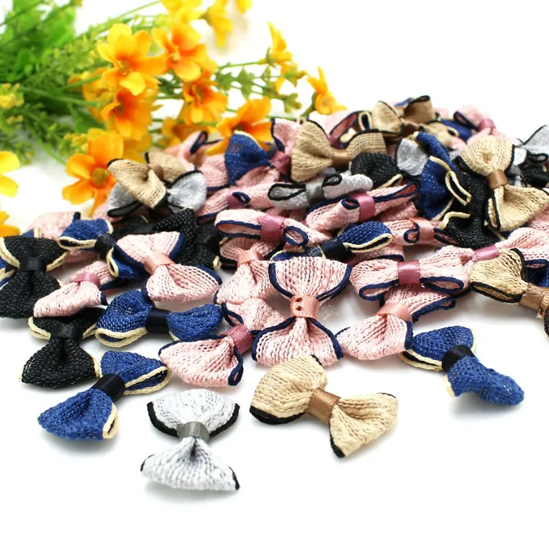 30Pcs mini fiocchi fatti a mano forniture artigianali fai da te decorazioni per feste di matrimonio confezione regalo Bowknots accessori per