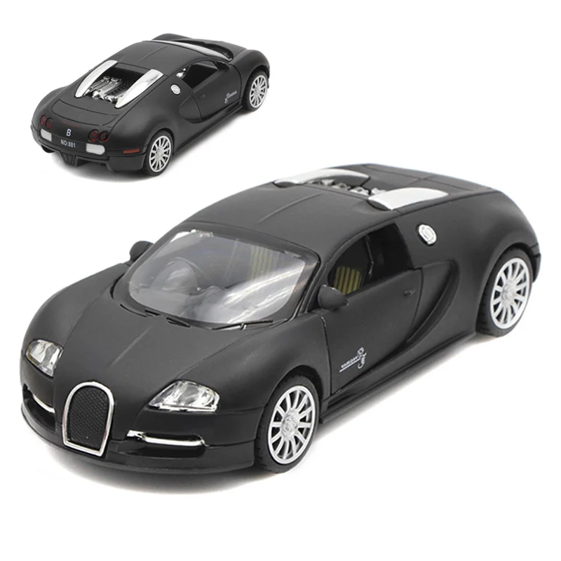 Diecast Bugatti Veyron Modles Alloy Car Models Toys Collection Pull Back Children Toys Home Decoration Gifts