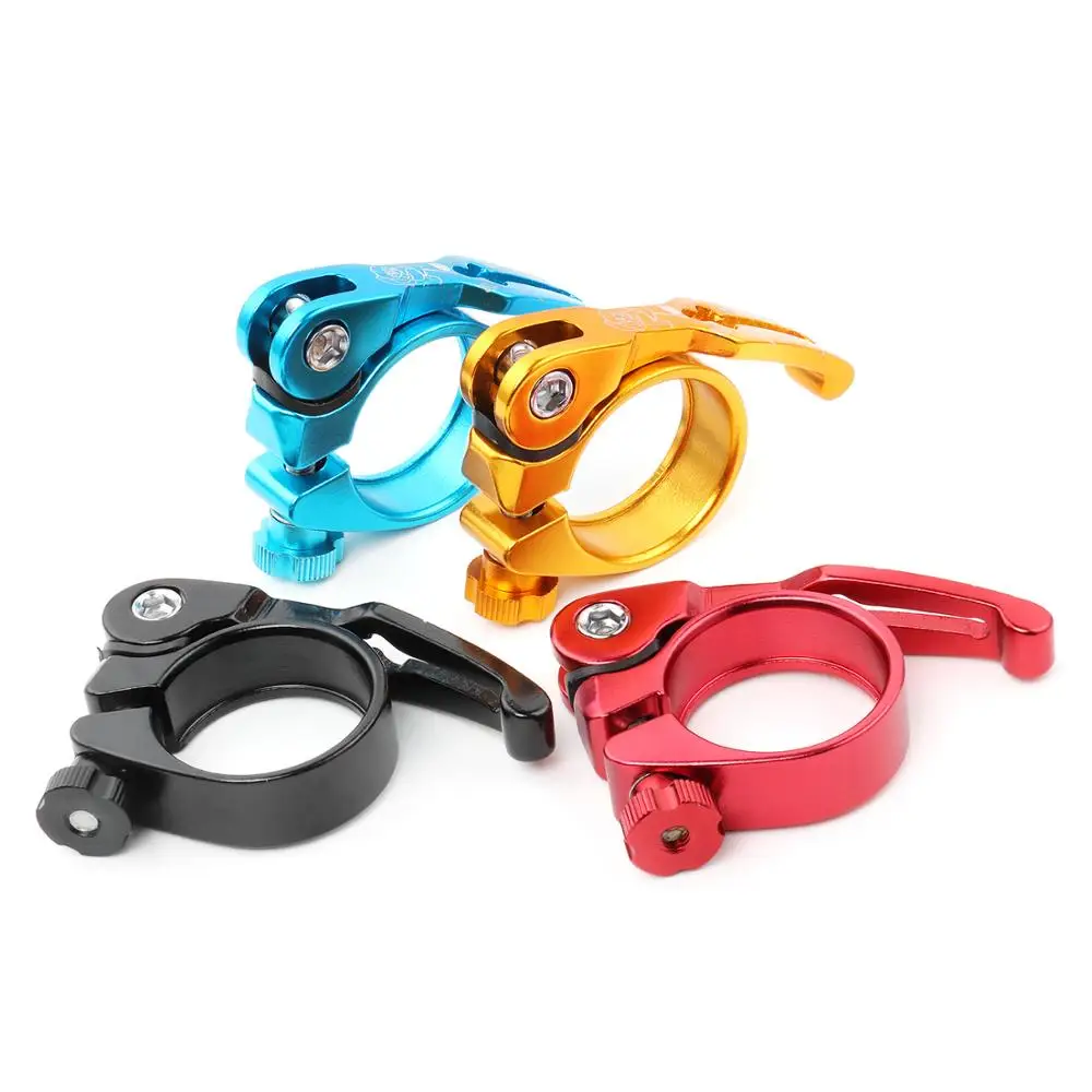 31.8/34.9mm  Aluminum Alloy MTB  Bike Seat Clamp Gub  Quick Release Road Fixed Gear Bike Spare For Bicycles Parts