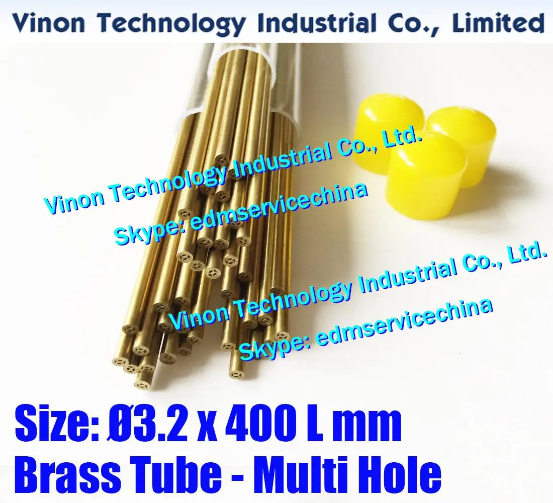 

Ø3.2x400Lmm Brass Tube Multihole (30PCS/LOT),Brass EDM Tubing Electrode Multi-Channel Dia. 3.2 Length 400 for Electric Discharge