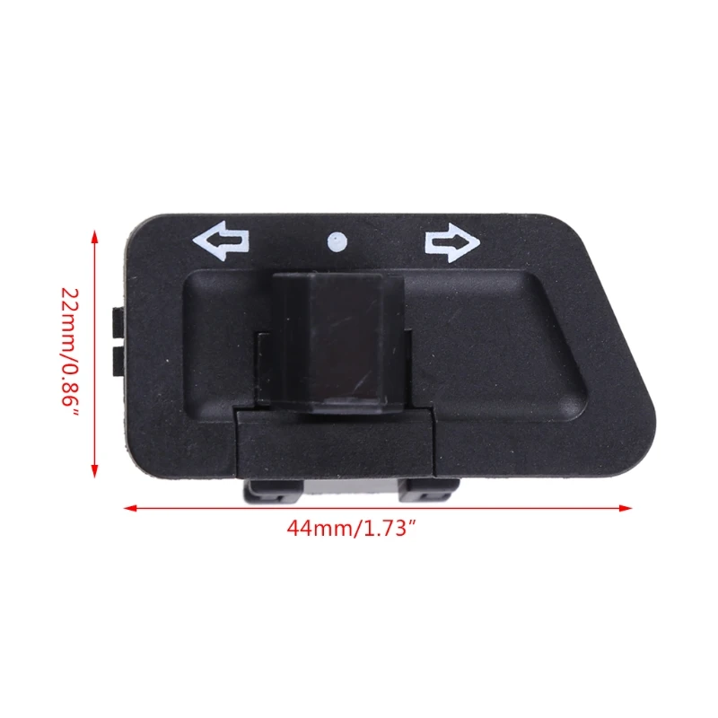 3-pin Turn Signal Switch Button for Scooter Moped Go-Kart