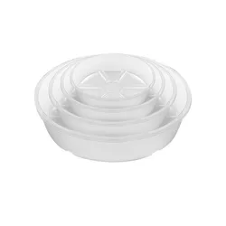 5PC Durable Plant Saucer 6/8/10/12 inch Transparency Round Drip Plant Trays Flower Pot Decor Indoor Outdoor Home Garden Supplies