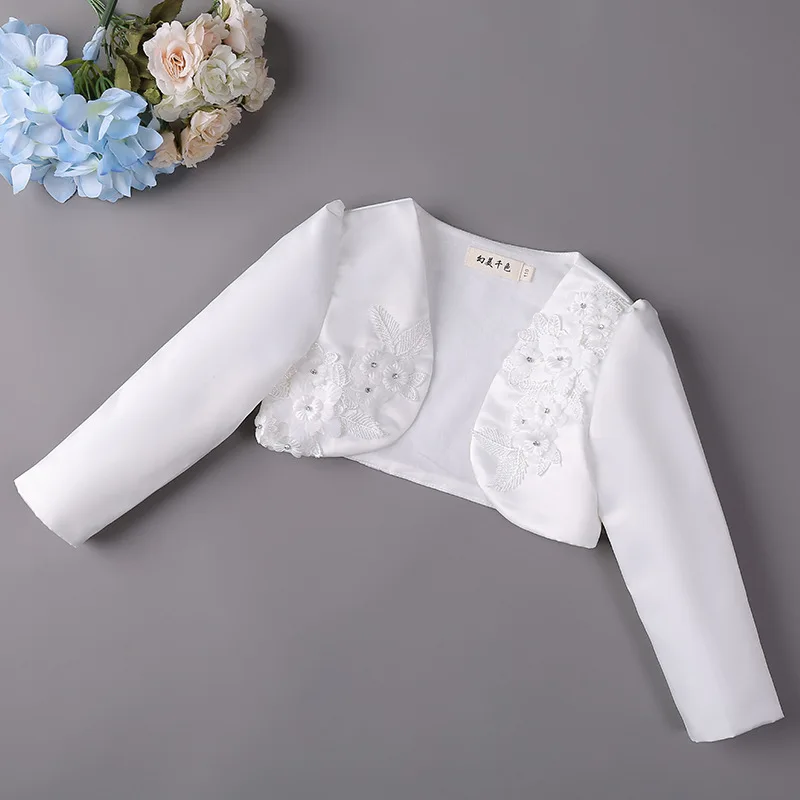 Baby Girl Clothing Embroidered Coat Princess Short Cape Infant Jackets Outerwear Wedding Party Dress Shawl Children Clothing