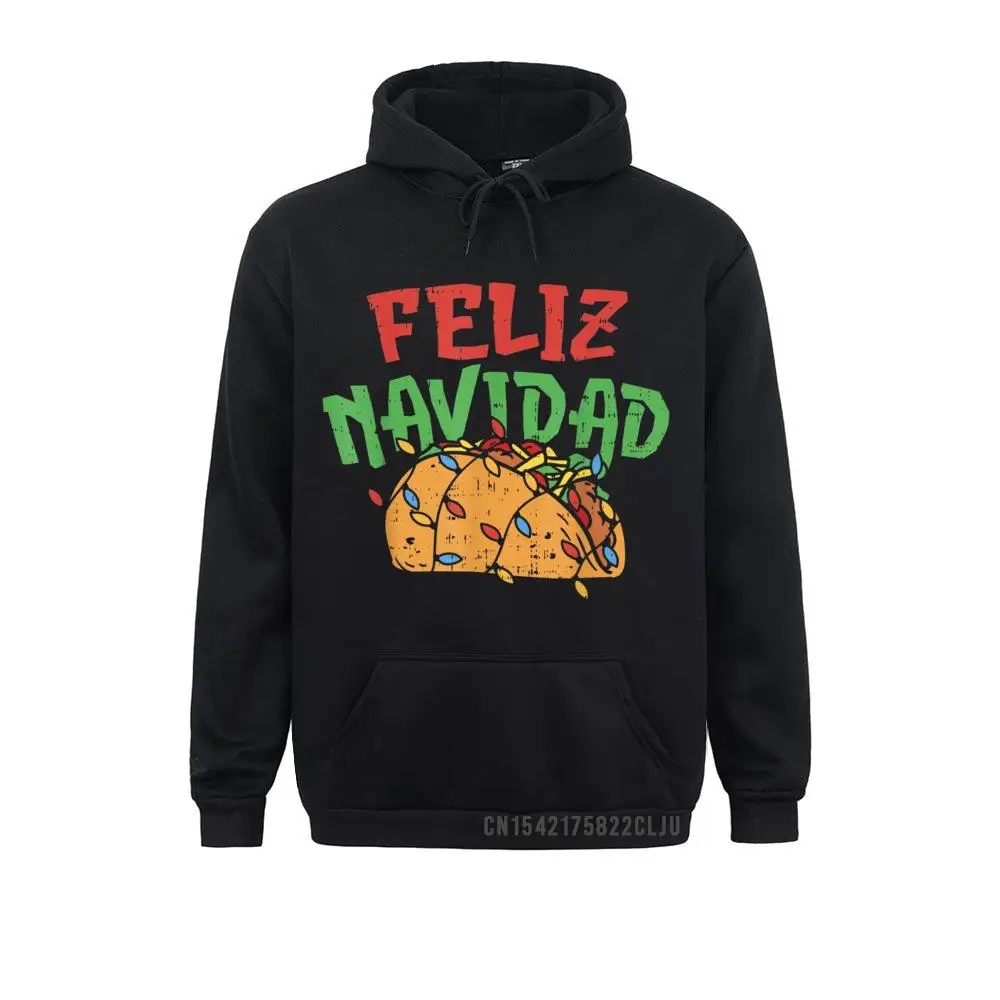 Feliz Navidad Hoody Mexican Christmas Taco Food Xmas Gift Men Sweatshirts Winter Hoodies High Quality Men Sweatshirts