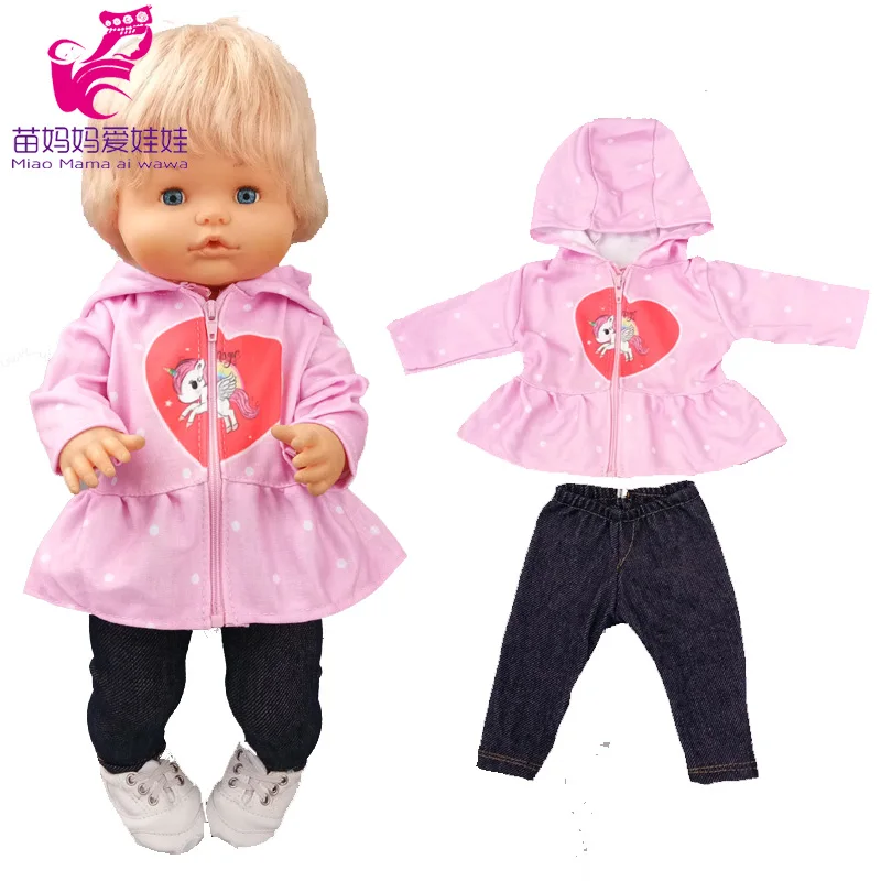 Baby Doll Clothes Coat Jacket 40cm Nenuco Ropa y Su Hermanita Doll Hoody Coat