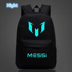 2021 Messi Backpack Footbal Bag men Boys Travel Gift Kids Bagpack Mochila Bolsas Escolar Backpack School Bags Printing Luminous