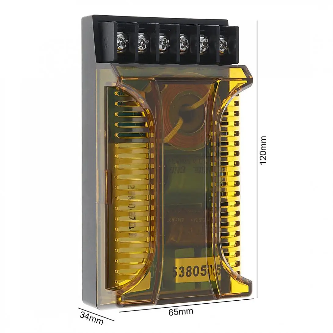 120W 2001 zwrotnica częstotliwości do głośnika 2 Way samochodowy sprzęt Audio głośniki dwa Crossover Divider filtr Crossover dla samochodów