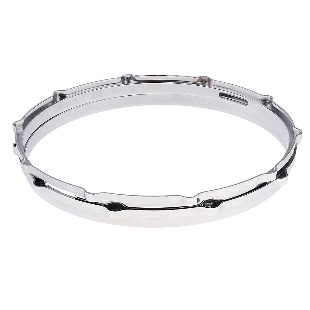 1 Pair Aluminum Alloy Snare Drum Hoop Ring Rim for 14\'\' Snare Drum Percussion Instrument Percussion Instrument Parts Snare Drum