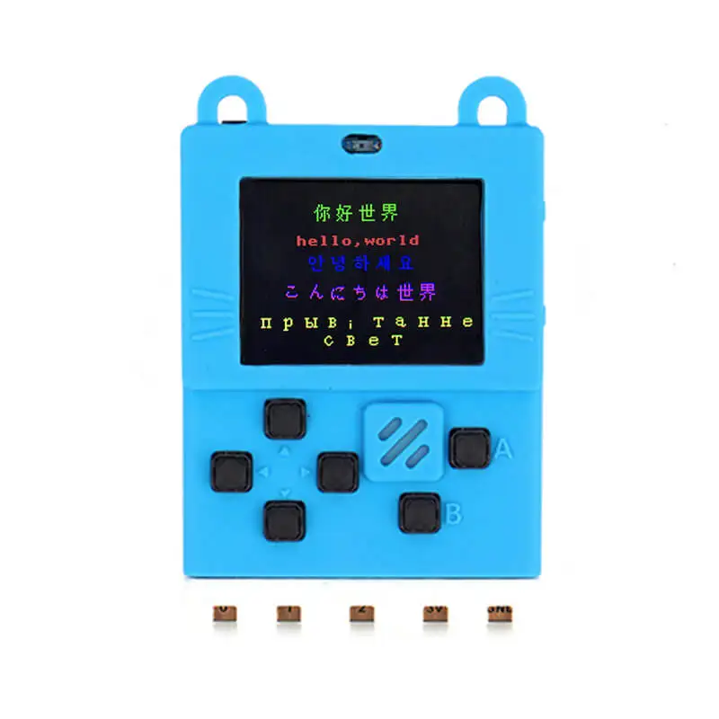 Kittenbot Meowbit Codable Konsol Game Portabel Yang Dapat Diprogram untuk Microsoft Makecode Board dengan Layar TFT 1.8 Inci