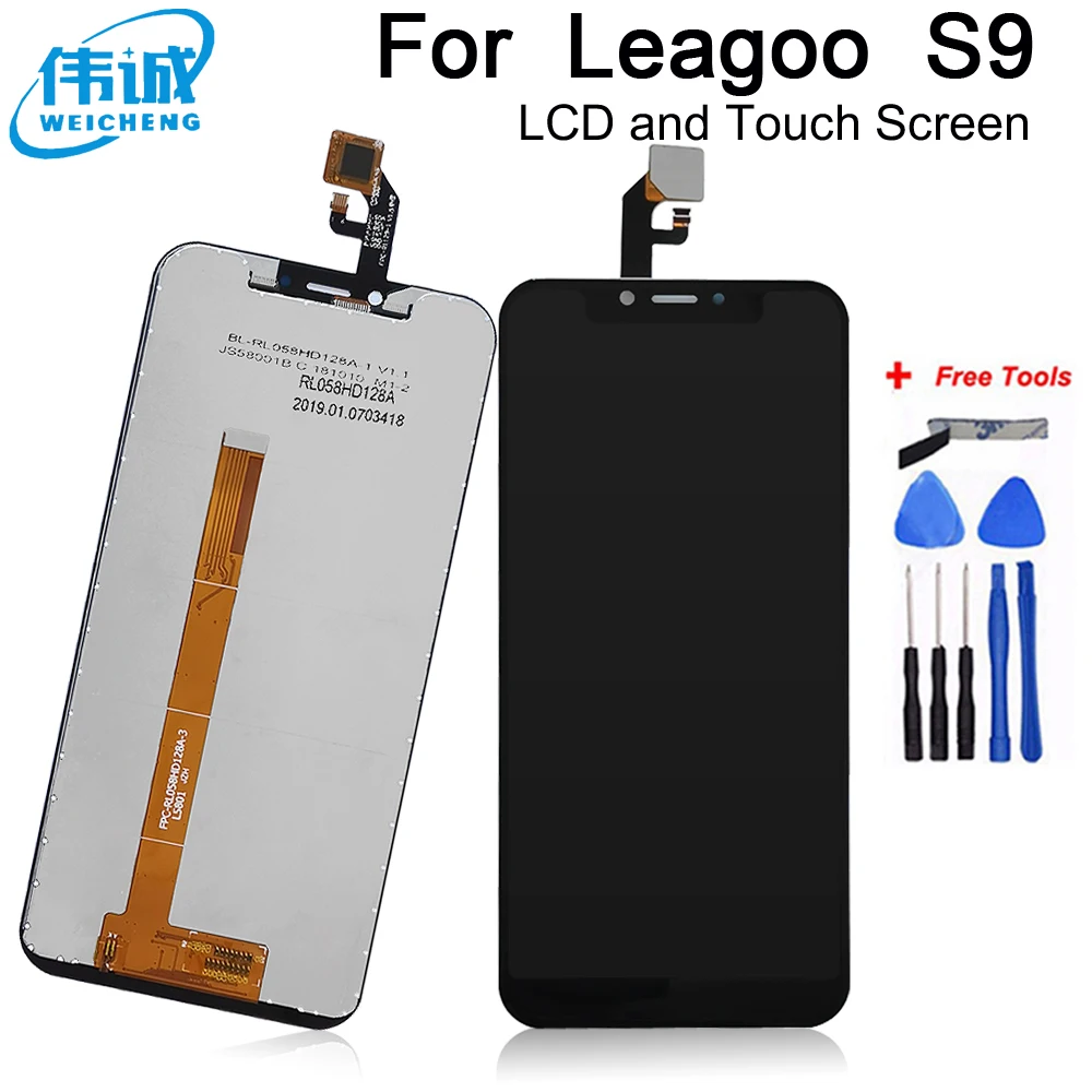 

5.85'' Original LCD Display For Leagoo S9 Sensor LCD Display Touch Screen Digitizer For Leagoo S9 Display Screen LCD Parts Tools