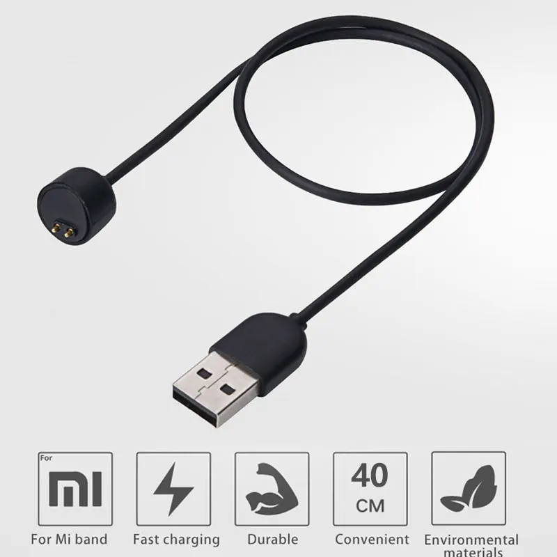 USB charging cable Adapter Charger For Xiaomi Mi Band 6 5 4 3 Smart watch charging cable fast charging Cable