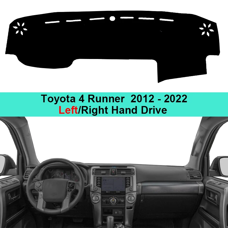 Car Dashboard Cover Dash Mat Pad  For Toyota 4 Runner 4Runner 2012 - 2022  LHD RHD Dash Board Cover Carpet Auto Sun DashMat