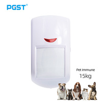 PGST PA96R Pet Immune Motion Detector Infared Wireless PIR Sensor Compatible with RF 433MHz Alarm System Security