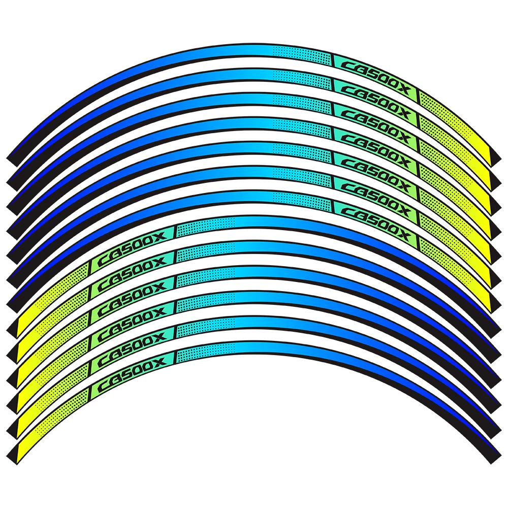 Pegatina reflectante para rueda de motocicleta, calcomanía impermeable modificada de 17 pulgadas, para Honda CB 500 X CB 500X CB500XRIM