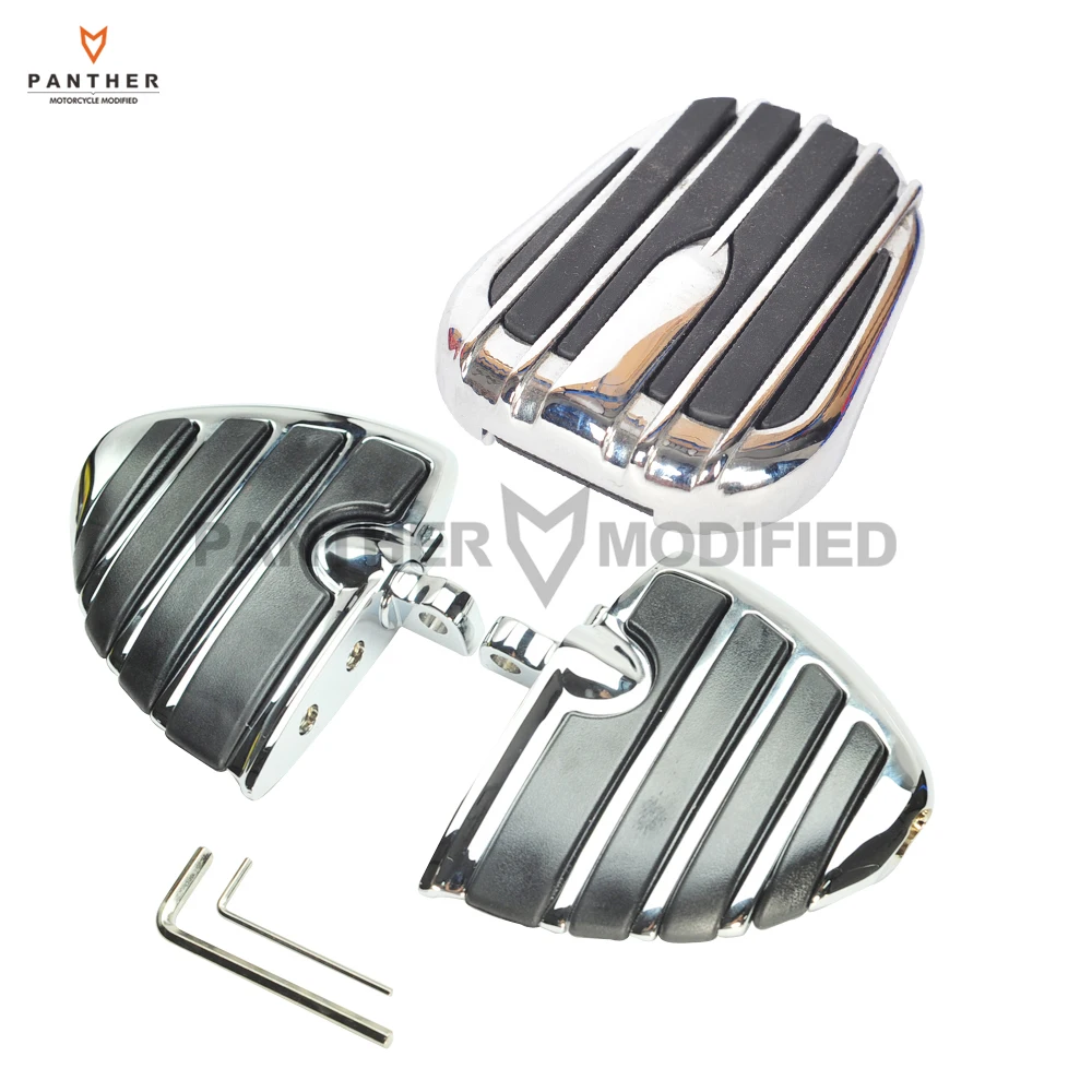 

Chrome Motorcycle Brake Pedal Cover Pad Foot Peg Rests Moto Footrest Case for Harley ELECTRA STREET Tri GLIDE